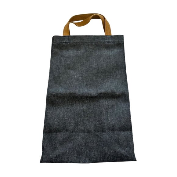COMME des GARCONS SHIRT Denim Tote Bag Japan S22613 Indigo Tan - Picture 12 of 12